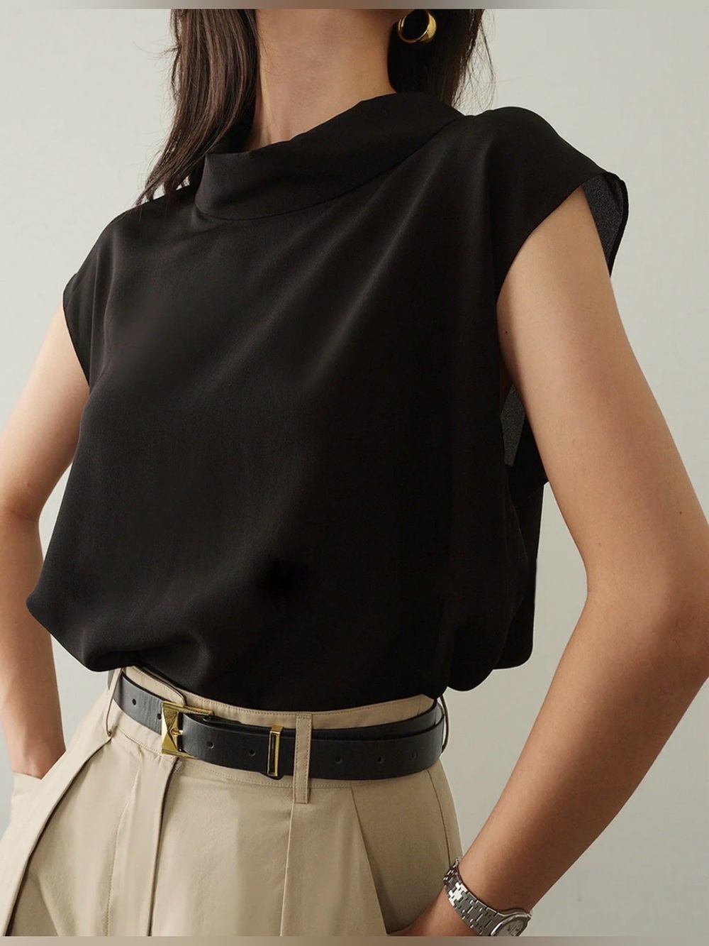 Commense leisure cap sleeve Tshirt